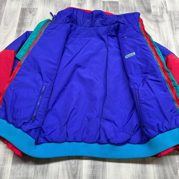 ✅Mens XL VTG Columbia Powder Keg 3-in-1 Ski Jacket  Reversible Thinsulate **TEAR - Picture 6 of 16